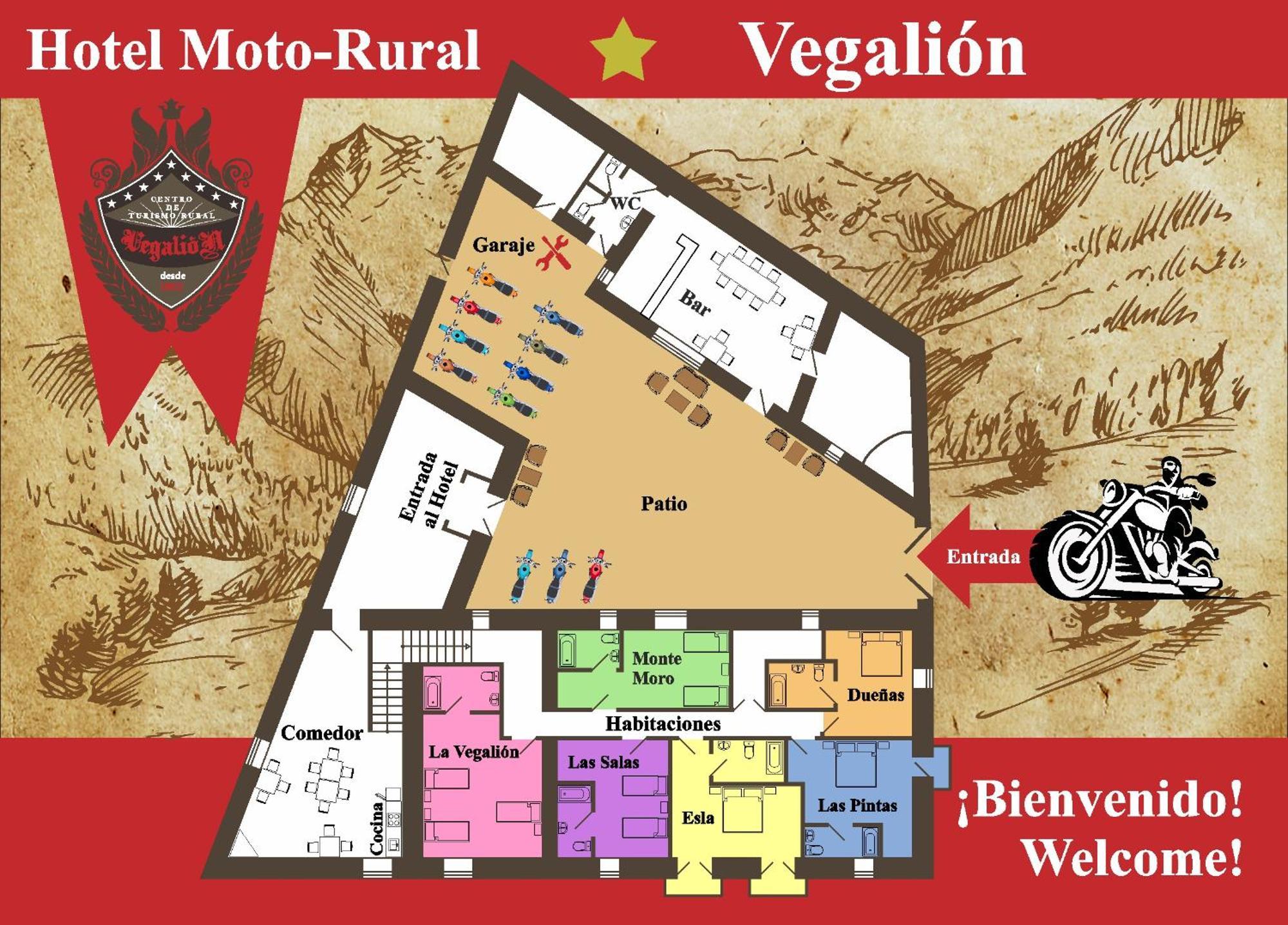 Hotel Moto-Rural "Vegalion" Las Salas Buitenkant foto